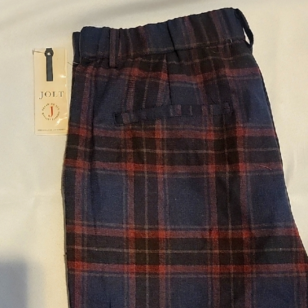 Jolt Plaid Pants - Blue and Red
